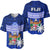 Fiji Coat Of Arms Baseball Jersey Polynesian Tapa Palm Tree LT9 Blue - Polynesian Pride