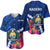 Nauru Coat of Arms Baseball Jersey Polynesian Tropical LT9 Blue - Polynesian Pride