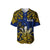 (Custom Personalised) Niue Uga Baseball Jersey Tribal Patterns Blue Style LT6 - Polynesian Pride