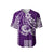 (Custom Personalised) Kakau Hawaiian Polynesian Baseball Jersey Purple LT6 - Polynesian Pride