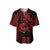 (Custom Personalised) Kakau Hawaiian Polynesian Baseball Jersey Red LT6 - Polynesian Pride