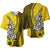 Hawaiian Shark Polynesian Baseball Jersey Vibe Yellow Style LT6 Yellow - Polynesian Pride