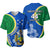 Solomon Islands Independence Day 44th Anniversary Baseball Jersey No.1 LT6 Blue - Polynesian Pride