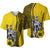 Hawaiian King Kamehameha Baseball Jersey Vibe Yellow Style LT6 Yellow - Polynesian Pride