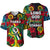 Vanuatu Torba And Hibiscus Baseball Jersey LT6 Unisex Black - Polynesian Pride