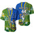 Solomon Islands Independence Day 44th Anniversary Baseball Jersey No.3 LT6 Blue - Polynesian Pride