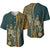 Hawaiian King Kamehameha Baseball Jersey Vibe Green Style LT6 Green - Polynesian Pride