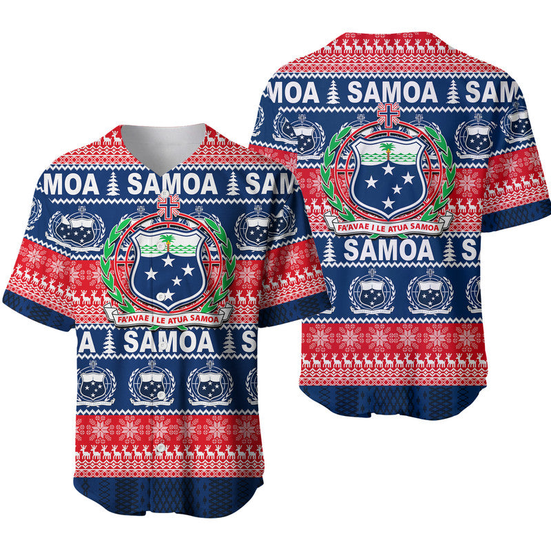 Samoa Christmas Baseball Jersey 2022 LT6 - Polynesian Pride