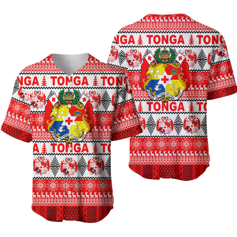 Tonga Christmas Baseball Jersey 2022 LT6 - Polynesian Pride