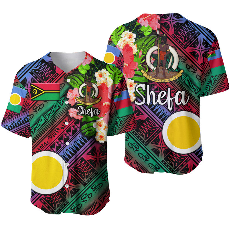 Vanuatu Shefa Baseball Jersey Independence Be Proud LT8 Blue - Polynesian Pride