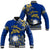 Nauru Independence - The Way Of Water Baseball Jacket - LT2 Unisex BLUE - Polynesian Pride