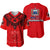 Samoa Independence Day Tribal Tattoo Coat Of Arms Baseball Jersey No.1 LT6 Red - Polynesian Pride