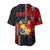 Tonga Baseball Jersey Tongan Pattern Mix Polynesian LT13 - Polynesian Pride