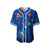 (Custom Personalised) Hawaiian Islands Baseball Jersey - Hawaii Tropical Flowers and Turtles Blue LT13 - Polynesian Pride