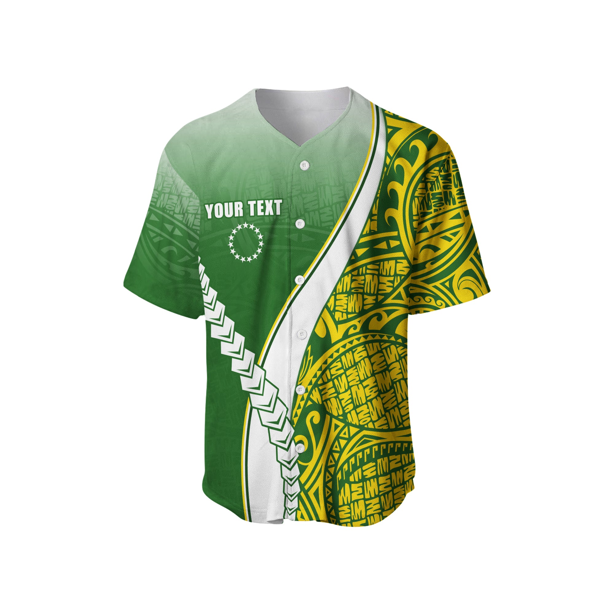 (Custom Personalised) Cook Islands Baseball Jersey LT13 - Polynesian Pride