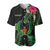 Pohnpei Micronesia Baseball Jersey Tropical Flowers Version 02 LT13 - Polynesian Pride