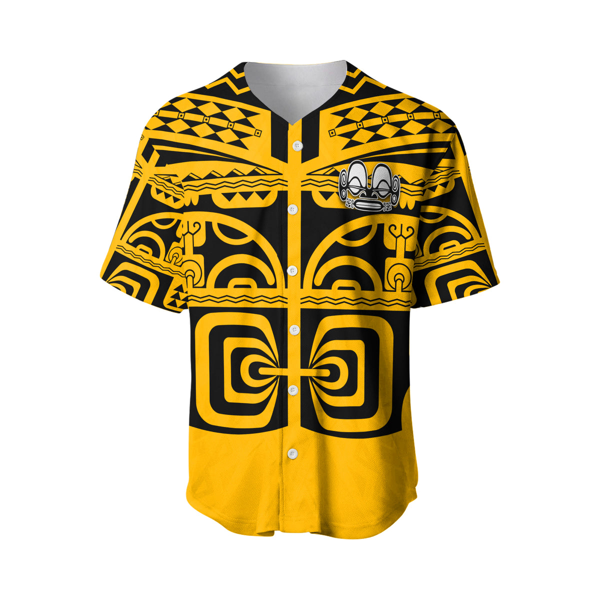 (Custom Personalised) Marquesas Islands Baseball Jersey - Marquesas Tattoo Version 02 LT13 - Polynesian Pride