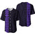 Hawaiian Kakau Baseball Jersey Simple Style Full Color LT6 Purple - Polynesian Pride