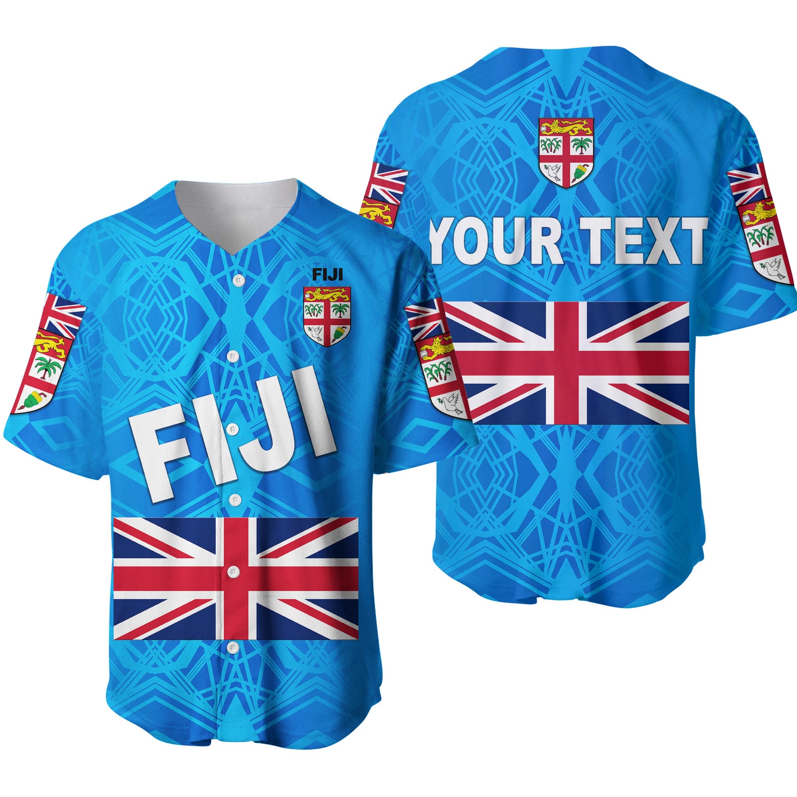 (Custom Personalised) Fiji Day Baseball Jersey Flag Vibes LT8 - Polynesian Pride