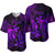 Pisces Zodiac Polynesian Baseball Jersey Unique Style - Purple LT8 - Polynesian Pride