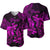 Pisces Zodiac Polynesian Baseball Jersey Unique Style - Pink LT8 - Polynesian Pride