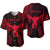 Ophiuchus Zodiac Polynesian Baseball Jersey Unique Style - Red LT8 - Polynesian Pride