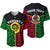 (Custom Personalised) Vanuatu Baseball Jersey Polynesian Patterns Mix Flag LT6 Black - Polynesian Pride