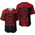 Marquesas Islands Baseball Jersey Marquesan Tattoo Simplified Version - Red LT8 - Polynesian Pride