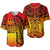 Marquesas Islands Baseball Jersey Marquesan Tattoo Original Style - Gradient Red LT8 - Polynesian Pride