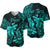 (Custom Personalised) Pisces Zodiac Polynesian Baseball Jersey Unique Style - Turquoise LT8 - Polynesian Pride