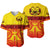 Marquesas Islands Baseball Jersey Marquesan Tattoo Special Style - Gradient Yellow LT8 - Polynesian Pride