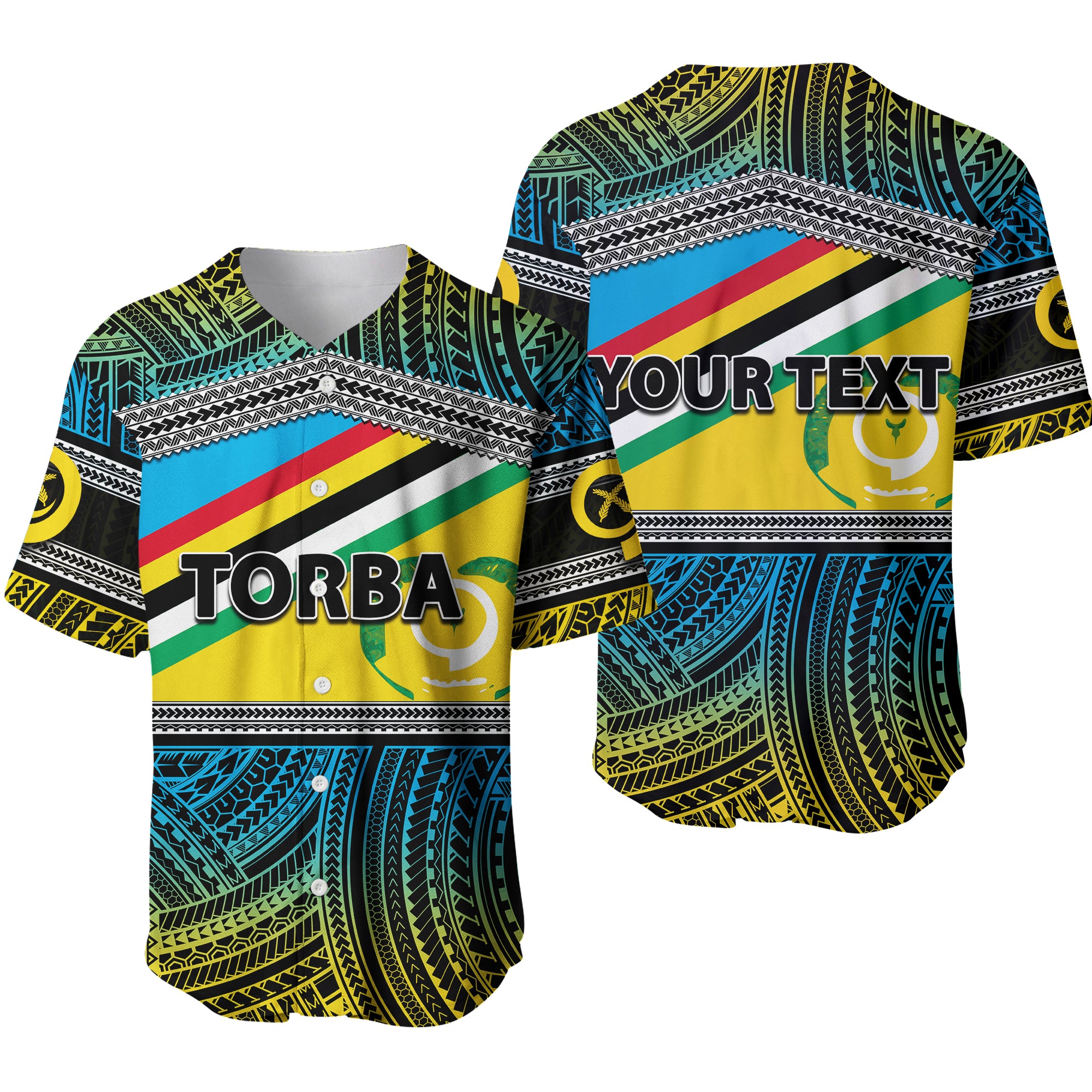 (Custom Personalised) Torba Province Baseball Jersey Of Vanuatu Polynesian Patterns LT6 - Polynesian Pride