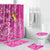 Tonga Floral Bathroom Set Sea Turtle - Pink LT7 Pink - Polynesian Pride