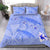 Hawaii Turtle Hibiscus Kanaka Map Bedding Set - Blue - Aura Style - AH Blue - Polynesian Pride