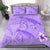 Hawaii Turtle Hibiscus Kanaka Map Bedding Set - Purple - Aura Style - AH Purple - Polynesian Pride