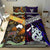 New Zealand Maori Aotearoa And Australia Aboriginal Bedding Set Together - Purple LT8 - Polynesian Pride