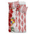 Tonga Bedding Set Diamond Style Mix Hibiscus - White LT7 - Polynesian Pride