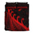 New Zealand Rugby Maori Bedding Set Silver Fern Koru Vibes - Red LT8 - Polynesian Pride