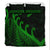 New Zealand Rugby Maori Bedding Set Silver Fern Koru Vibes - Green LT8 - Polynesian Pride