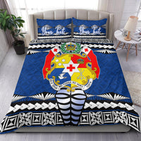 (Custom Personalised) Tonga Ngatu Bedding Set Blue Style LT6 Blue - Polynesian Pride
