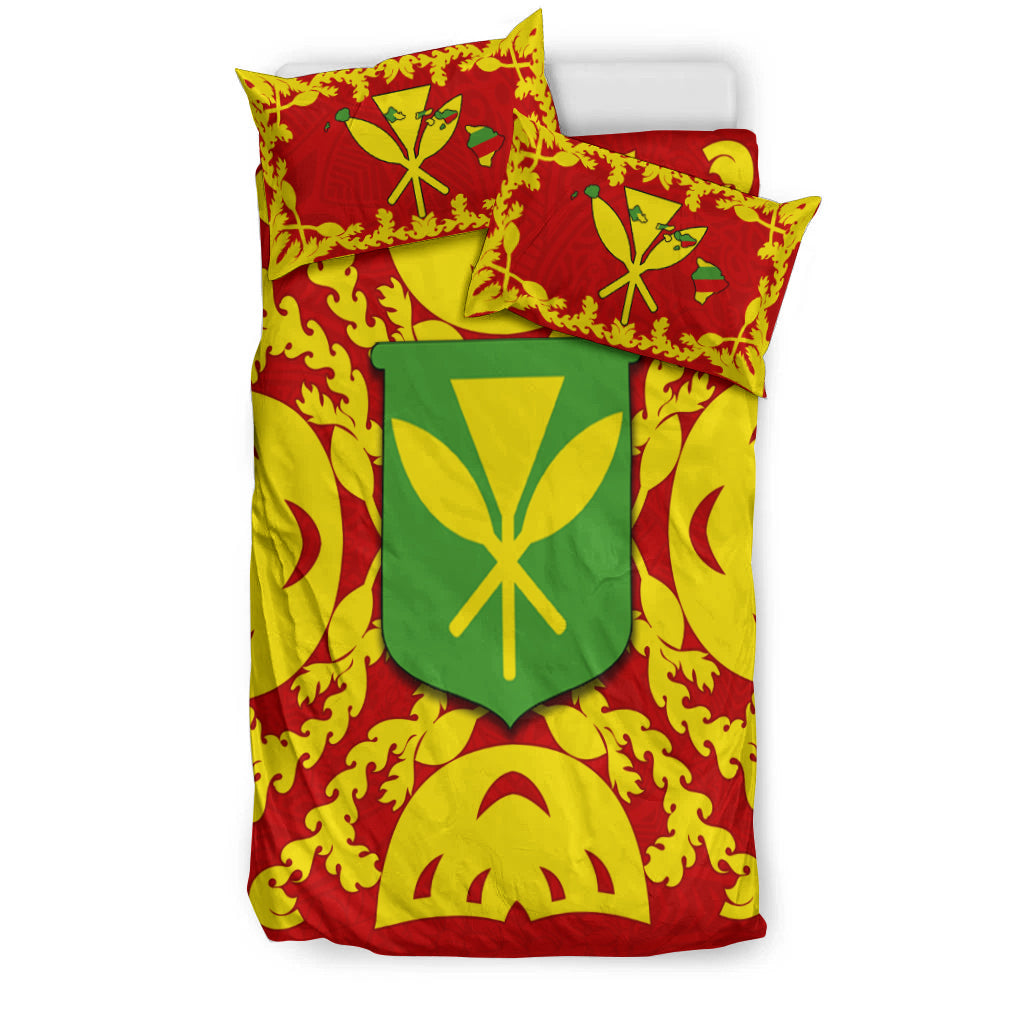 Hawaii Bedding Set Kanaka Maoli No.1 Red Style LT6 - Polynesian Pride