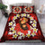 Kanaka Mother And Child Plumeria Leis Polynesian Bedding Set - Warm Heart - AH Red - Polynesian Pride