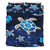 Hawaii Turtle Flower Moon Bedding Set - Blue Galaxy - AH - Polynesian Pride