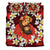 Kanaka Mother And Child Plumeria Leis Polynesian Bedding Set - Warm Heart - AH - Polynesian Pride