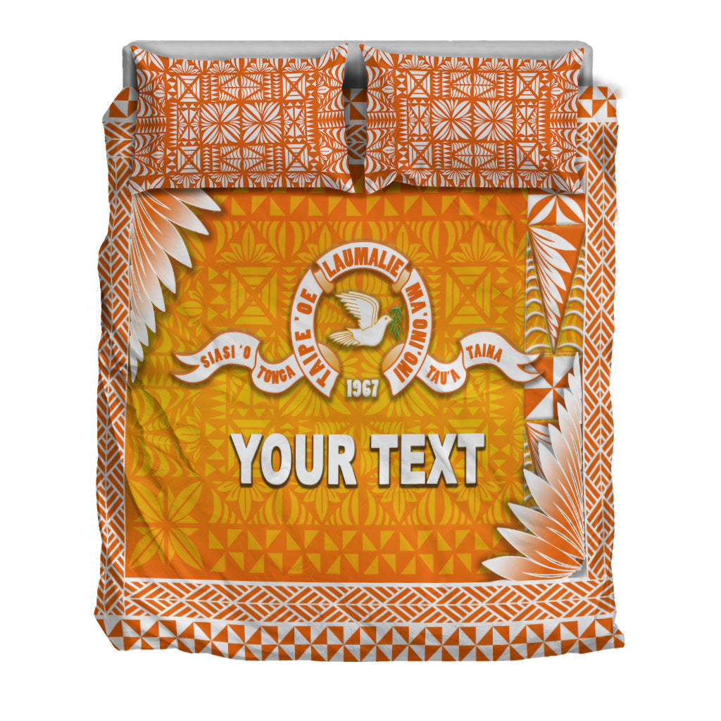 (Custom Personalised) Tonga Tailulu College Bedding Set Simplified Version LT8 - Polynesian Pride
