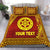 (Custom Personalised) Tonga Ha'apai High School Bedding Set Simplified Version LT8 Maroon - Polynesian Pride