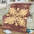 Hawaiian Quilt Maui Plant And Hibiscus Premium Blanket - Beige Coral - AH - Polynesian Pride