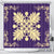 Hawaiian Quilt Maui Plant And Hibiscus Shower Curtain - Beige Purple - AH 177 x 172 (cm) Beige - Polynesian Pride