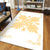 Hawaiian Quilt Maui Plant And Hibiscus Pattern Area Rug - Beige White - AH - Polynesian Pride