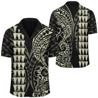 Kakau Polynesian Tribal Hawaiian Shirt Multicolor Unisex Beige - Polynesian Pride